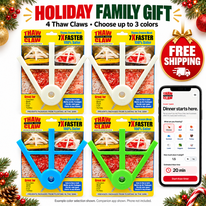 Thaw Claw holiday four-pack with optional timer app