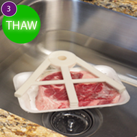 THAW CLAW - The Easy way to Thaw Meat Quickly - Thaw Claw